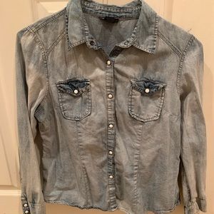 Cotton Express Denim Button Down